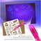 int!rend Zauberstifte Set - 12x Geheimstift + 5X Schablone + 12x Einladungskarte - UV Licht Stift mit Lampe für Kinder - Schwarzlicht Leuchtstifte im Dunkeln wasserlöslich